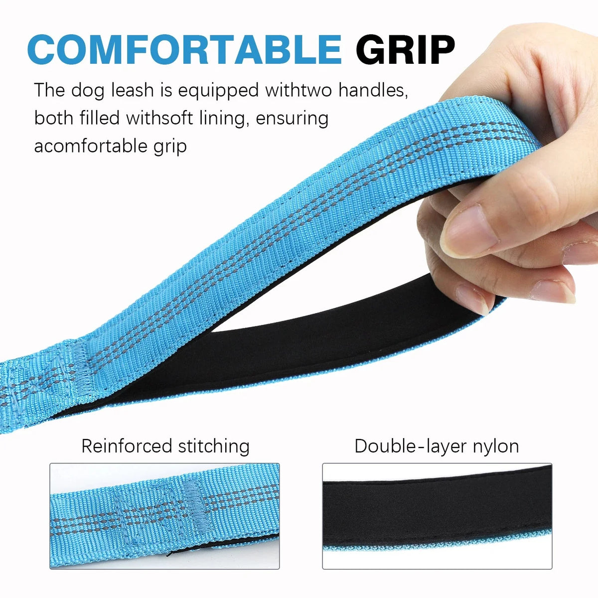 Tailented LeadDaily™ – No-Pull Shock-Absorbing Dog Leash for Pets