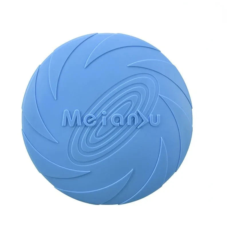 Flexible Silicone Flying Disc Dog Toy – PurrTrail™