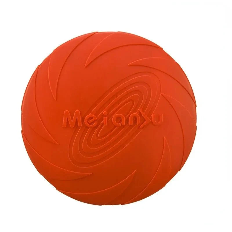 Flexible Silicone Flying Disc Dog Toy – PurrTrail™