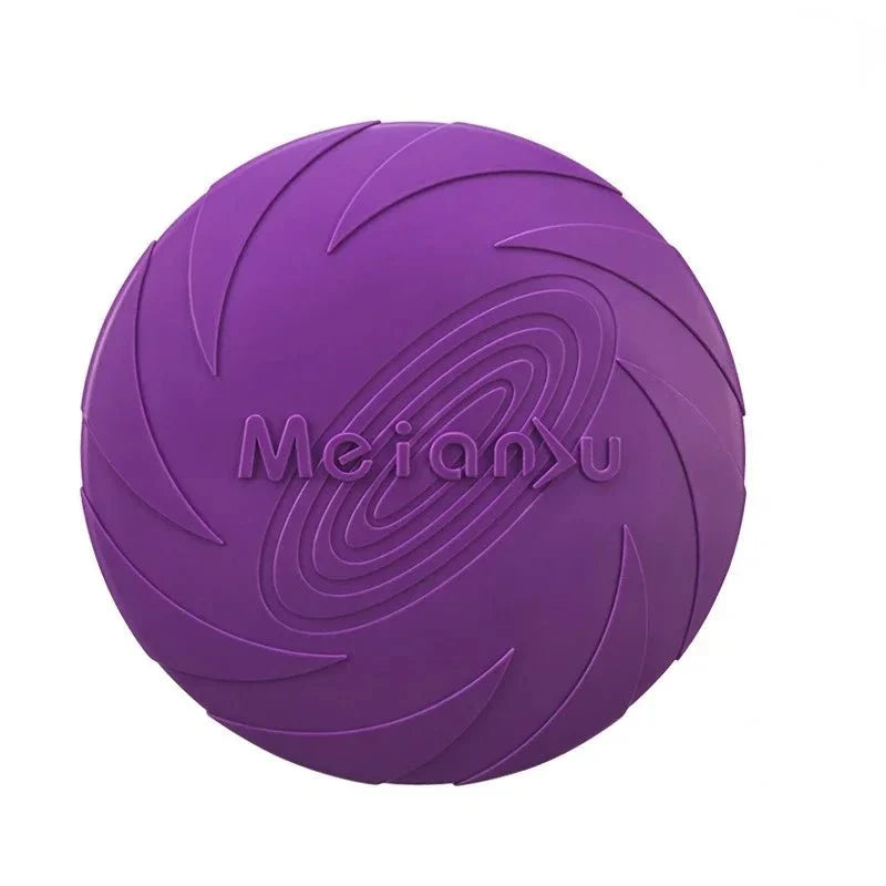 Flexible Silicone Flying Disc Dog Toy – PurrTrail™