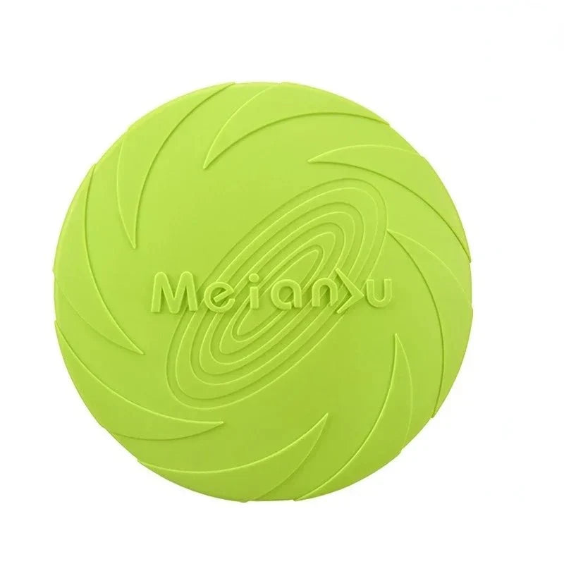 Flexible Silicone Flying Disc Dog Toy – PurrTrail™