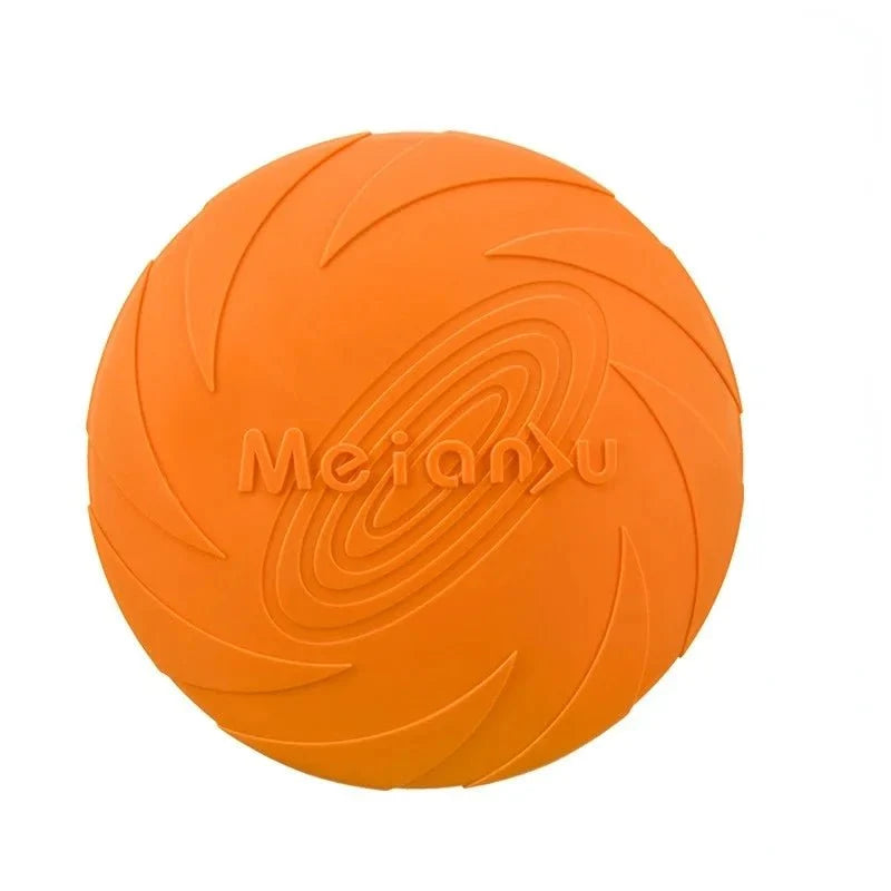 Flexible Silicone Flying Disc Dog Toy – PurrTrail™