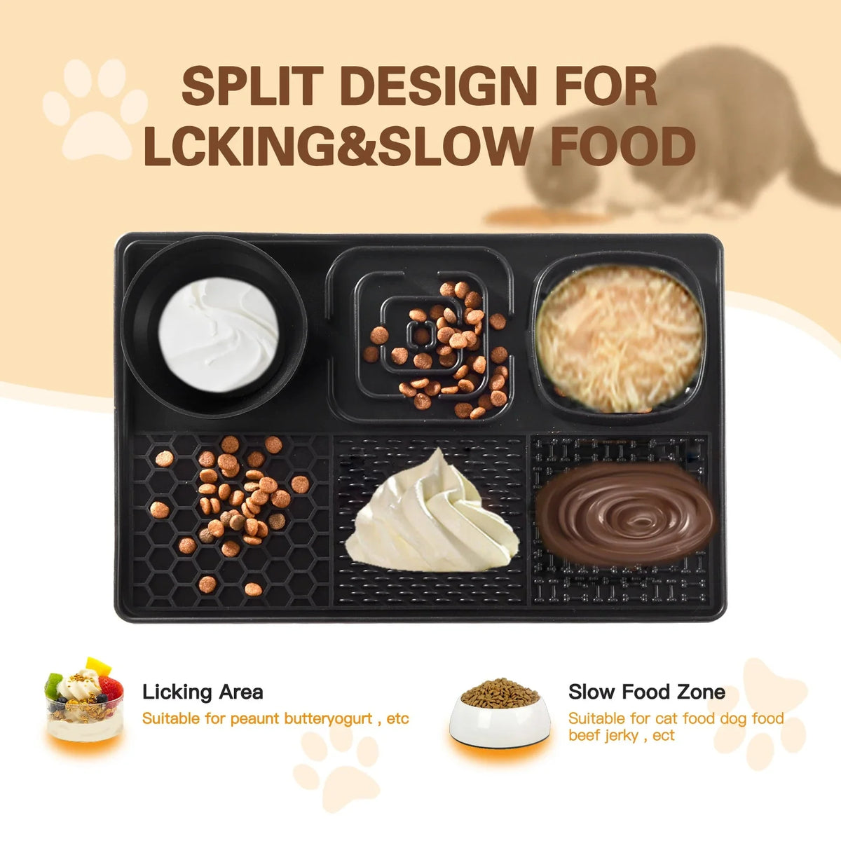 3-in-1 Lick Mat & Slow Feeder for Dogs – DishFit™