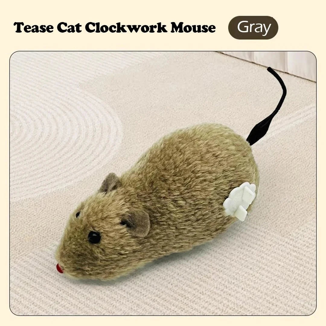 Wind-Up Interactive Mouse Toy for Cats – ComfortSafe™