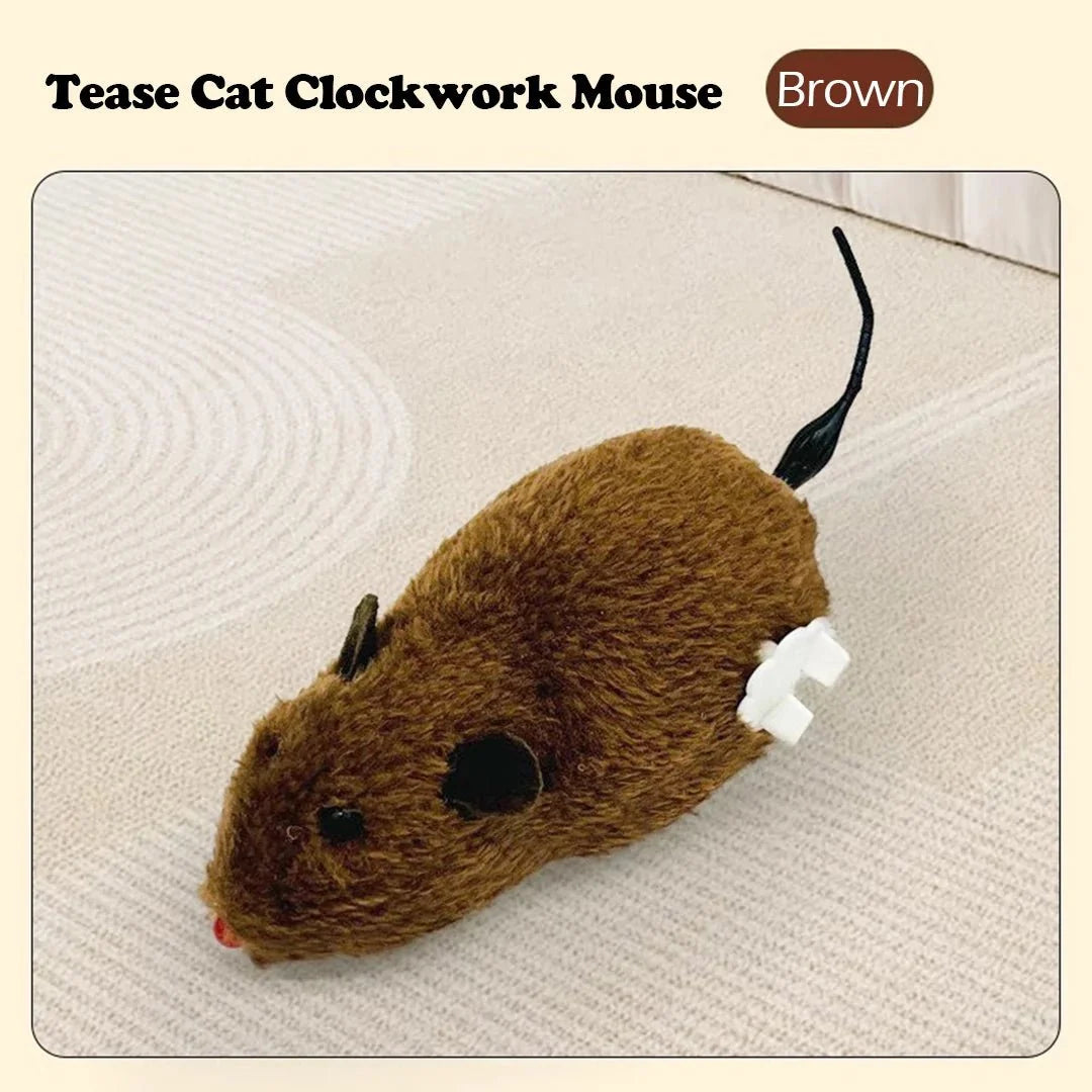 Wind-Up Interactive Mouse Toy for Cats – ComfortSafe™