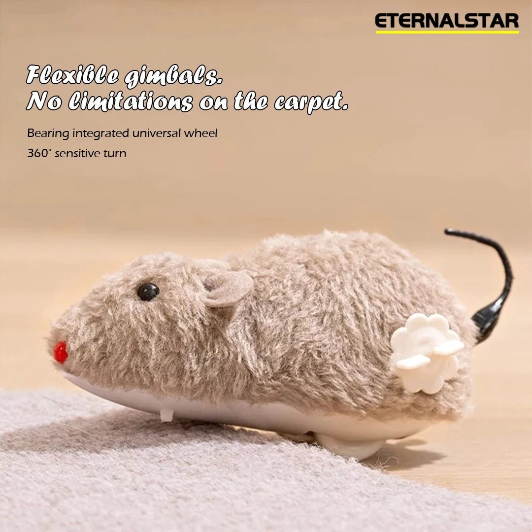 Wind-Up Interactive Mouse Toy for Cats – ComfortSafe™
