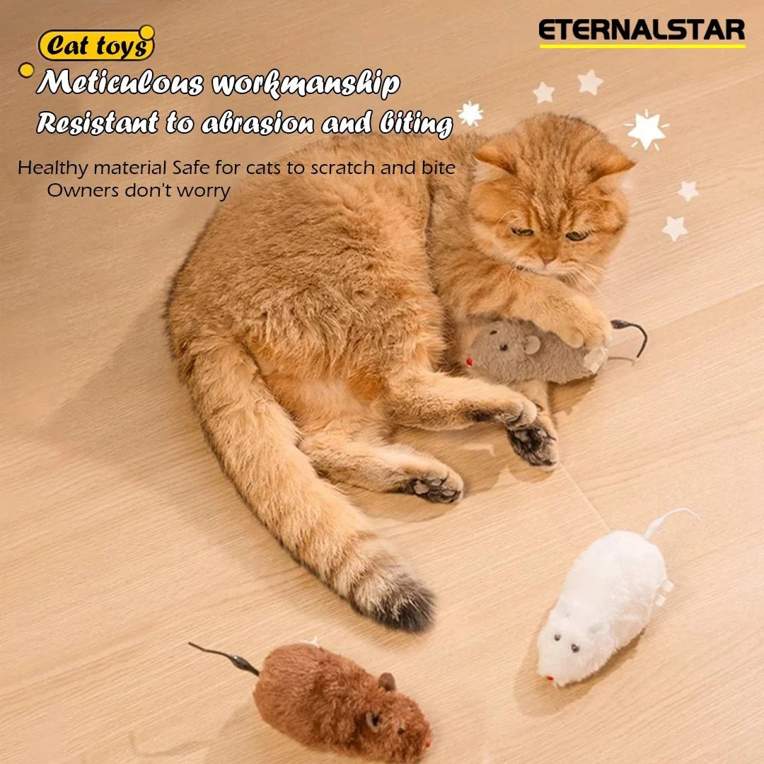 Wind-Up Interactive Mouse Toy for Cats – ComfortSafe™