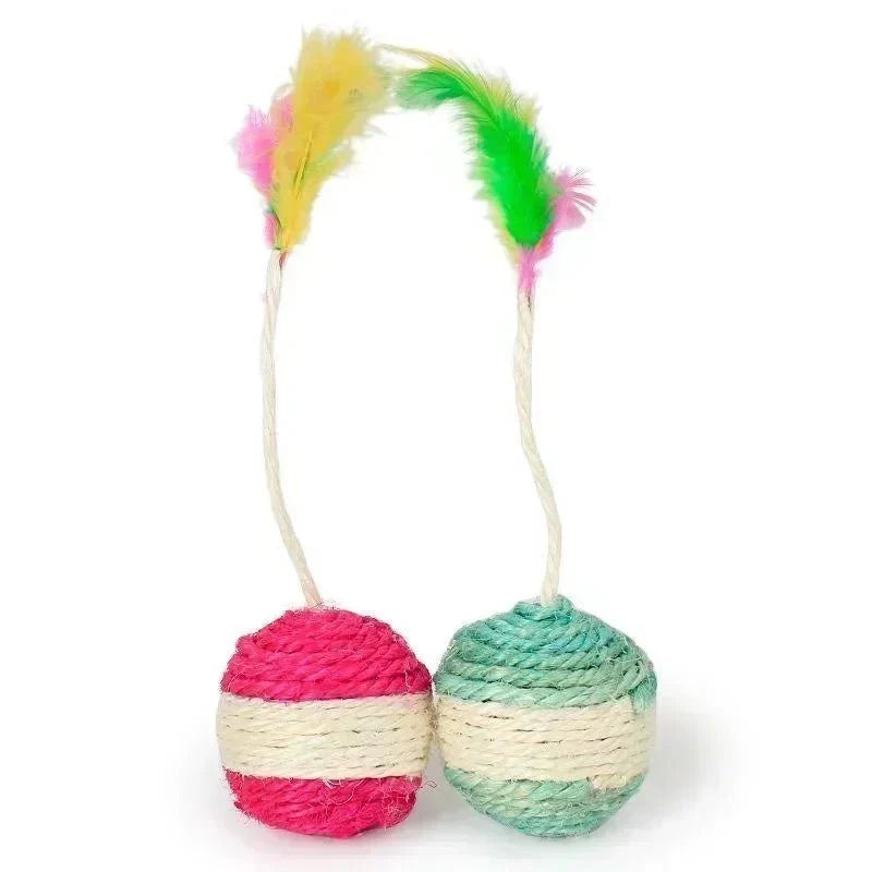 Sisal Scratch Ball for Cats – BounceGuard™
