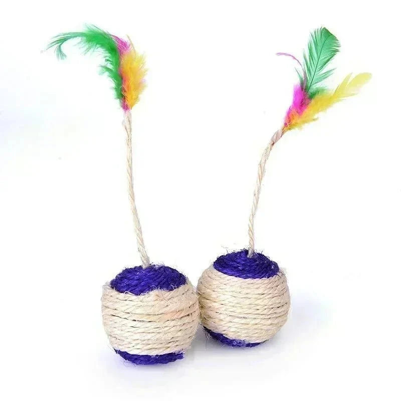 Sisal Scratch Ball for Cats – BounceGuard™