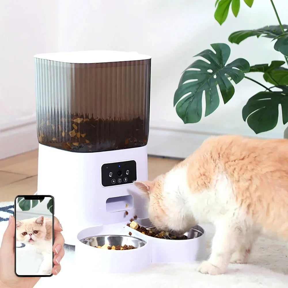 Smart Automatic Pet Feeder with Camera – FocusPlus™