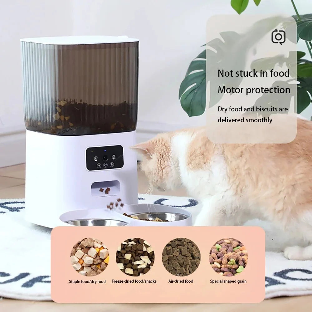 Smart Automatic Pet Feeder with Camera – FocusPlus™