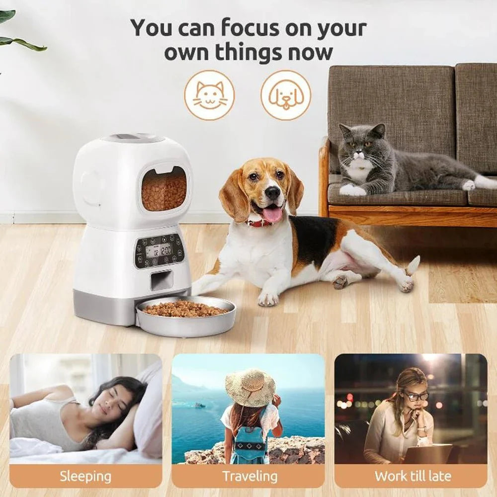 Automatic WiFi Pet Food Feeder – PawReady™