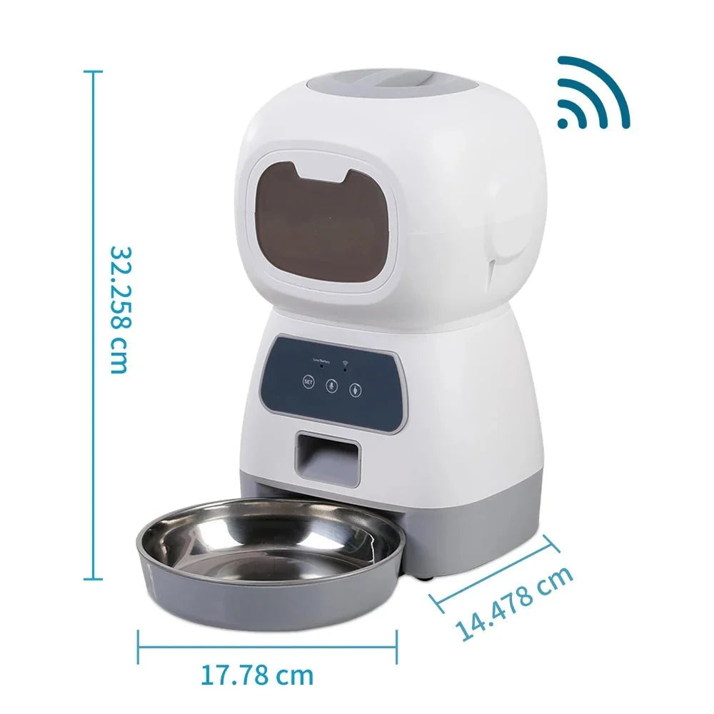 Automatic WiFi Pet Food Feeder – PawReady™