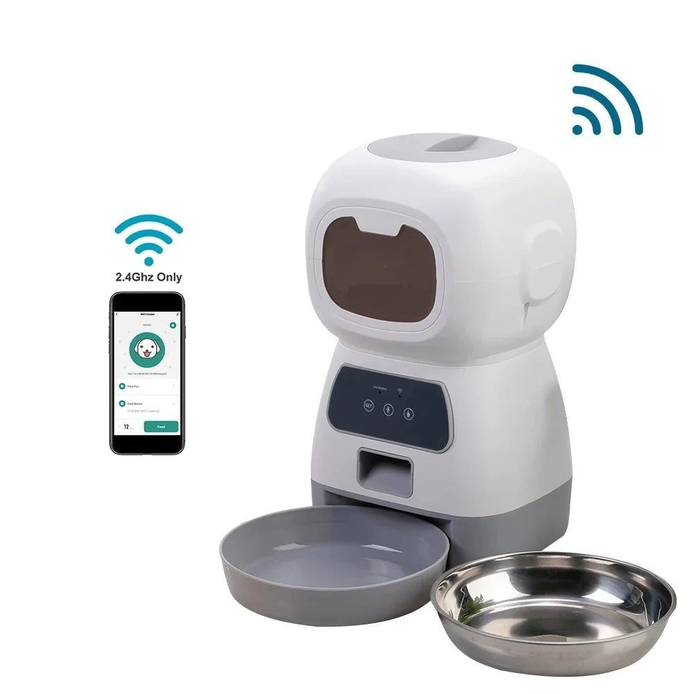 Automatic WiFi Pet Food Feeder – PawReady™