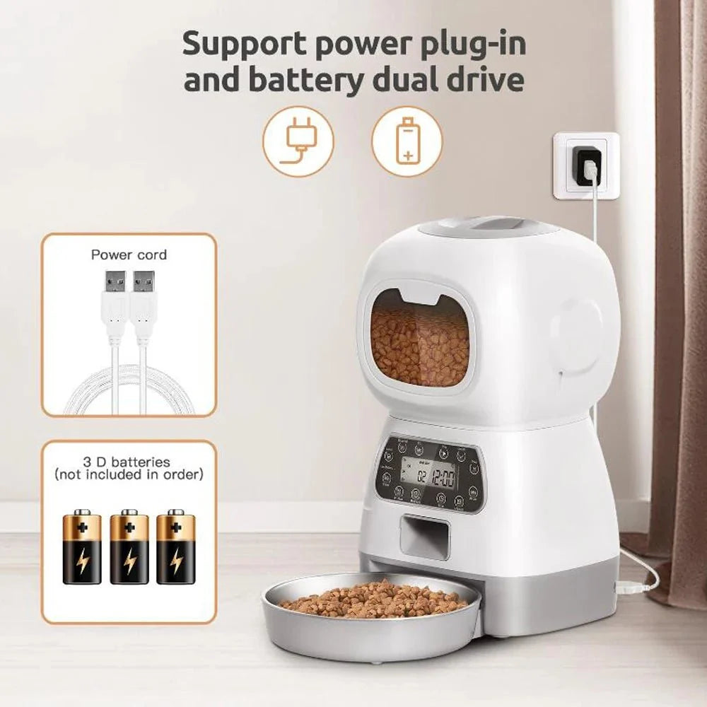 Automatic WiFi Pet Food Feeder – PawReady™