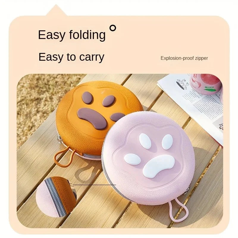 Foldable 2-in-1 Silicone Pet Bowl – FlowView™