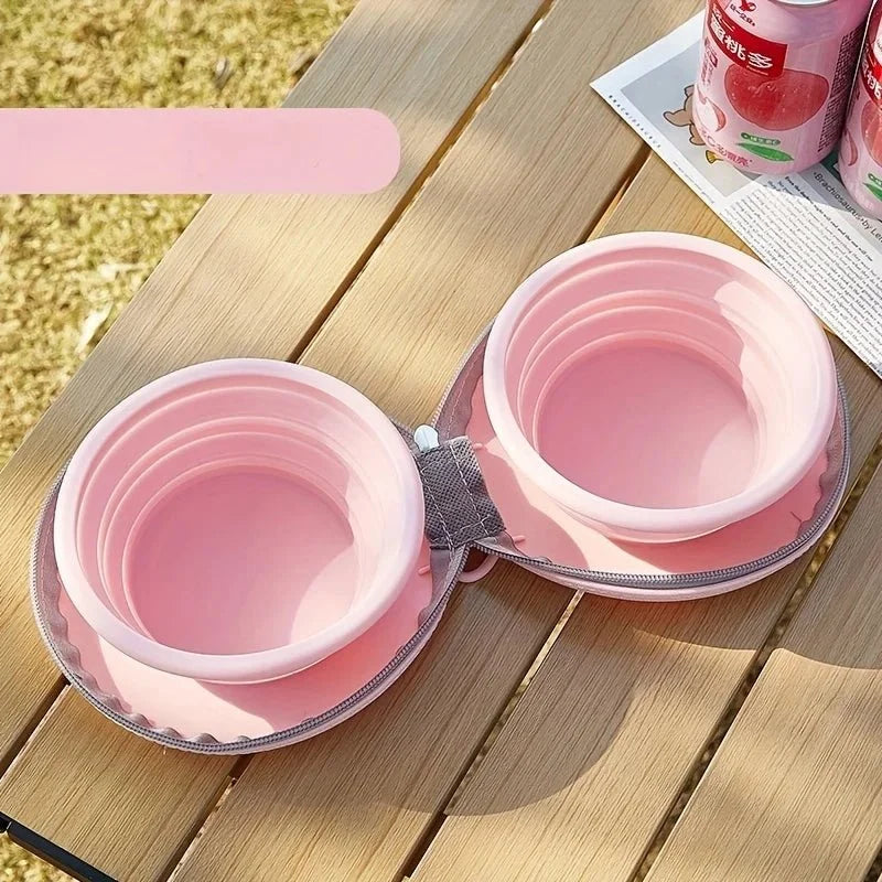 Foldable 2-in-1 Silicone Pet Bowl – FlowView™