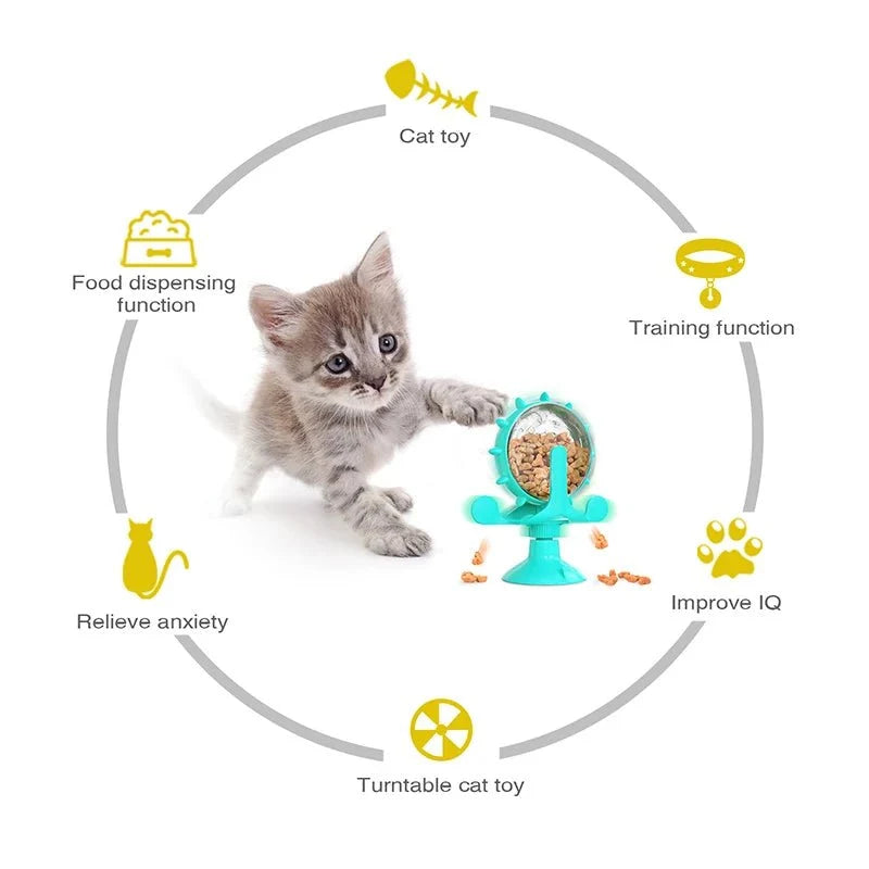 Interactive Treat Dispenser Toy for Cats & Small Dogs – PurrCare™