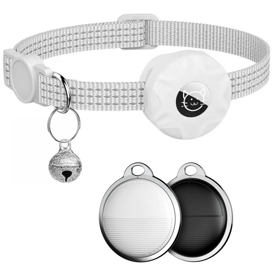 iOS Pet Tracker with Reflective Cat Collar – BeaconPrime™