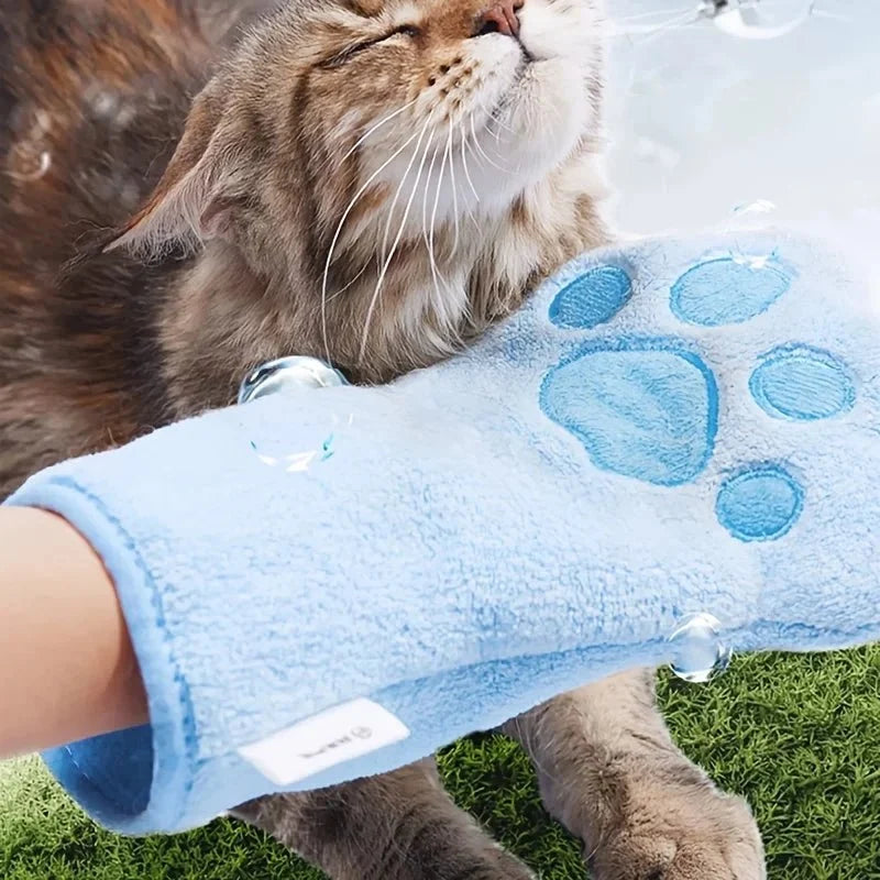Absorbent Pet Bath & Drying Glove – DryGroom™