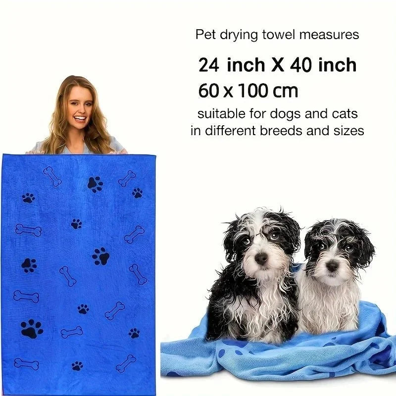 Microfiber Dog Drying Towels – 2 Pack – ComfortLuxe™