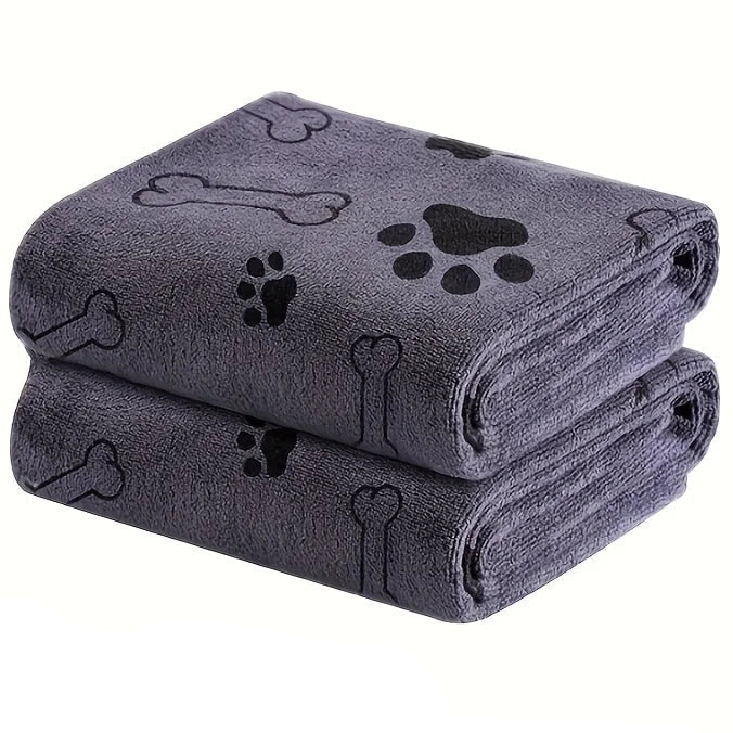 Microfiber Dog Drying Towels – 2 Pack – ComfortLuxe™