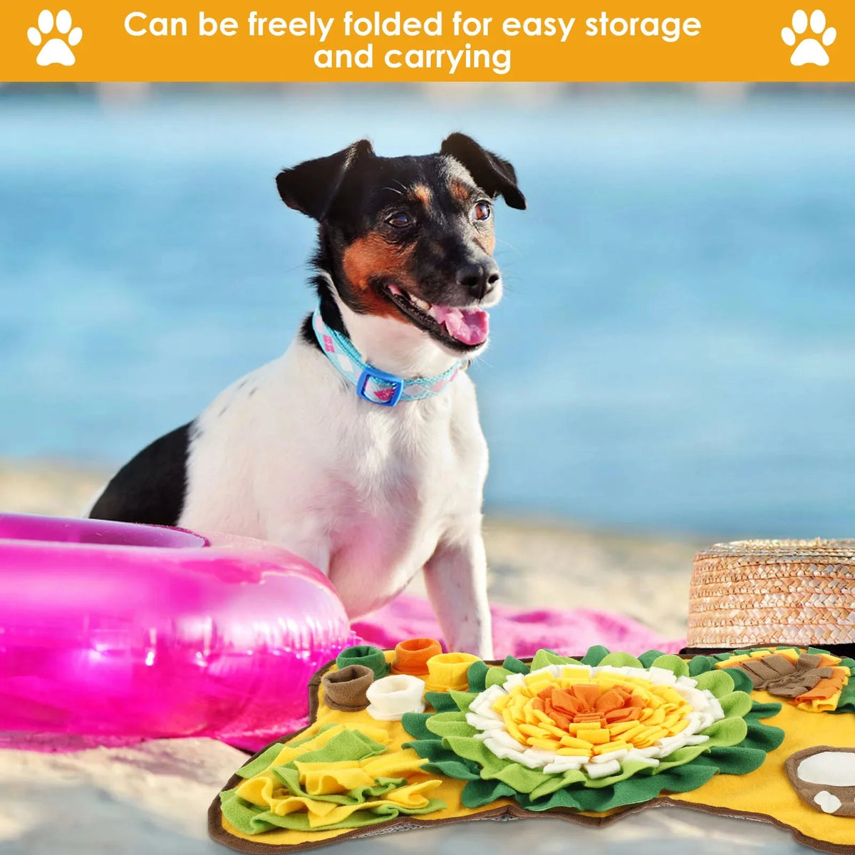 Tailented SlowGlow™ – Interactive Snuffle Feeding Mat with Non-Slip Base for Pets