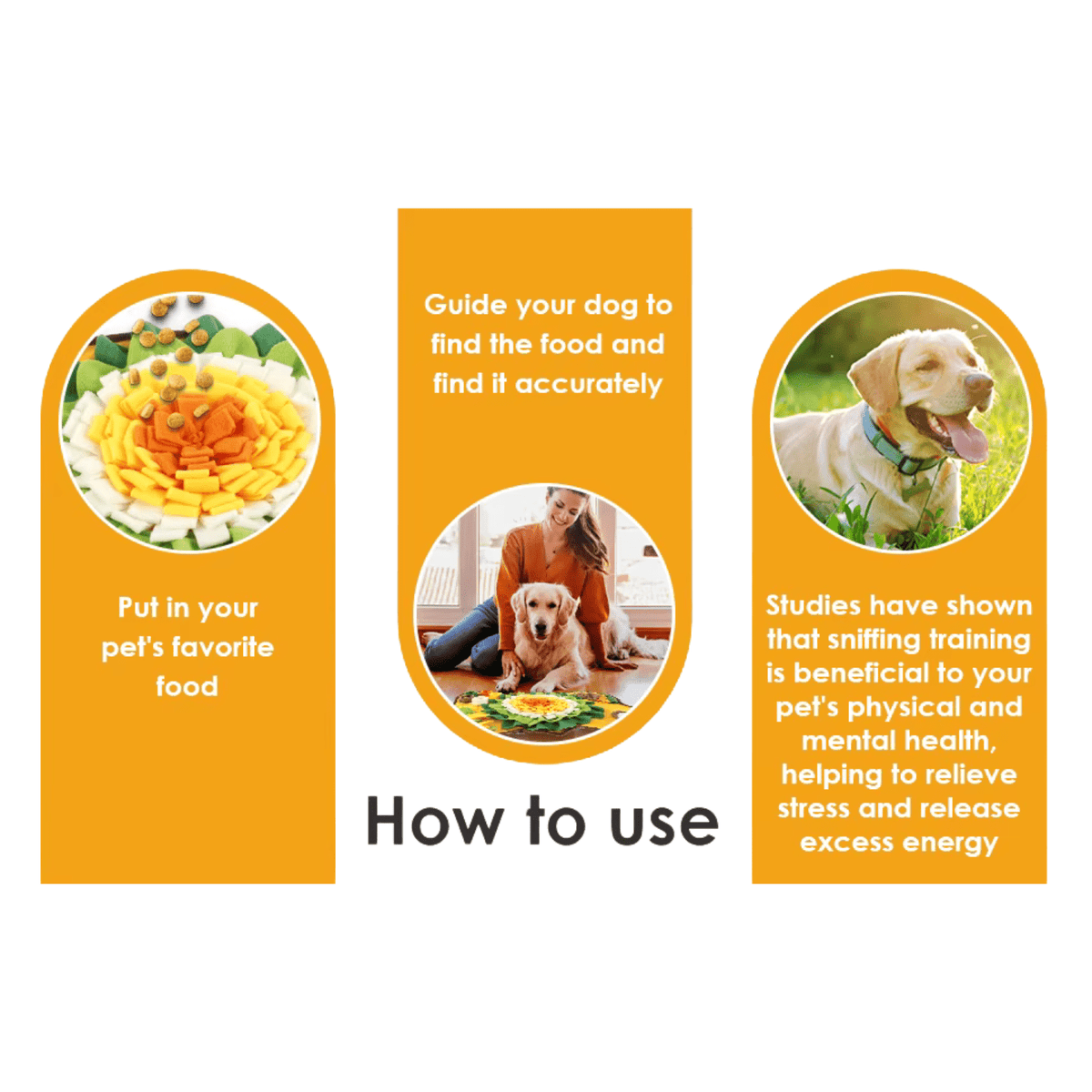 Tailented SlowGlow™ – Interactive Snuffle Feeding Mat with Non-Slip Base for Pets