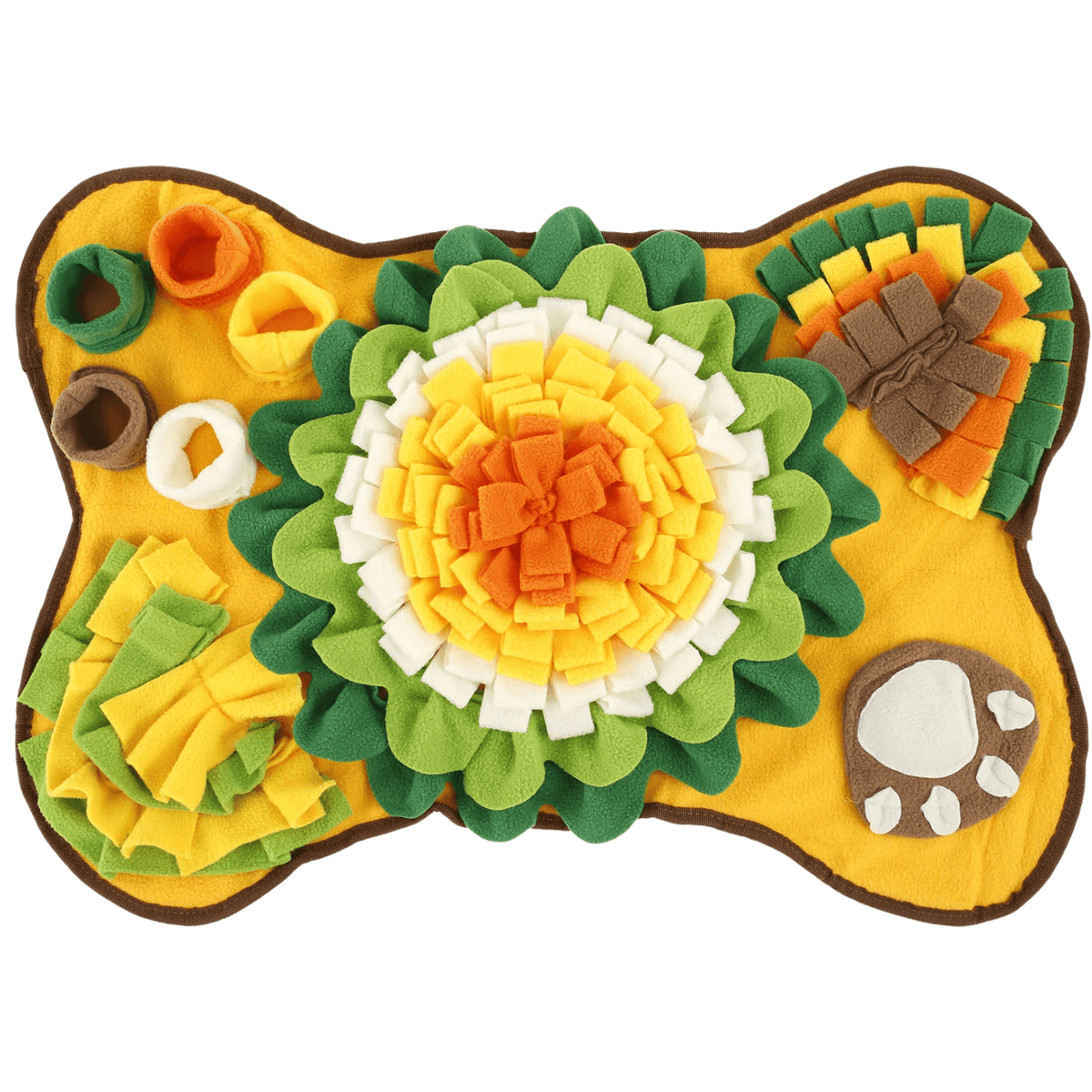 Tailented SlowGlow™ – Interactive Snuffle Feeding Mat with Non-Slip Base for Pets