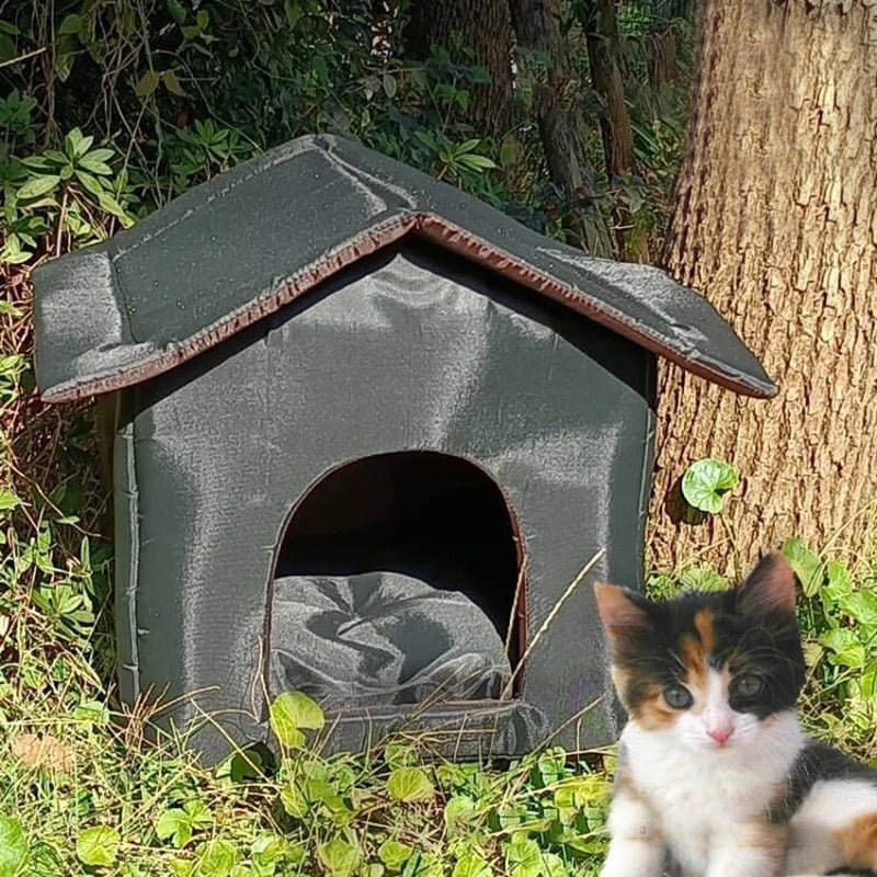 Foldable Waterproof Pet Bed & Outdoor Kennel – CalmLink™