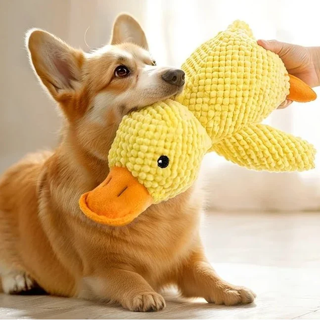 Plush Squeaky Duck Toy for Dogs – PurrBalance™