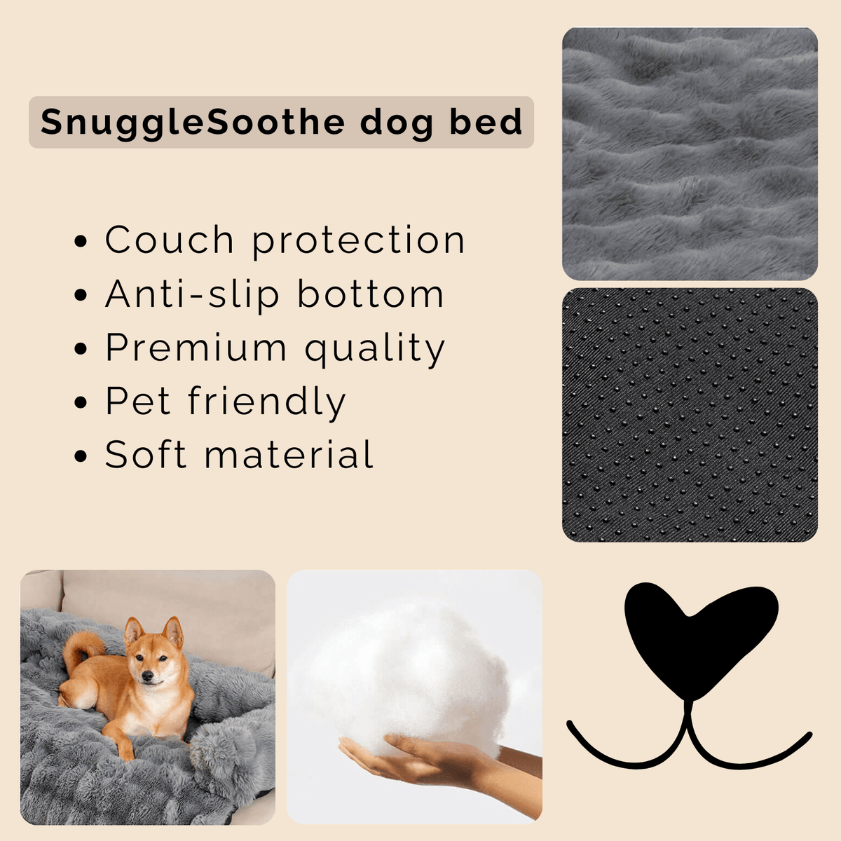 Luxury Dog Bed & Sofa Protector – SoftHaven™