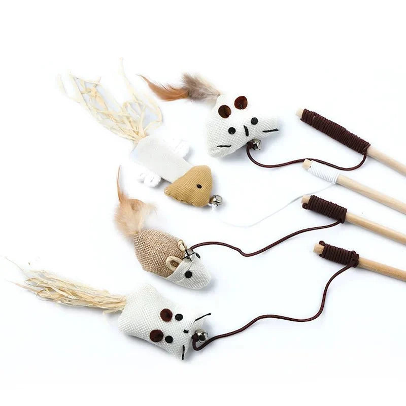 Feather Cat Wand Toy – BouncePath™