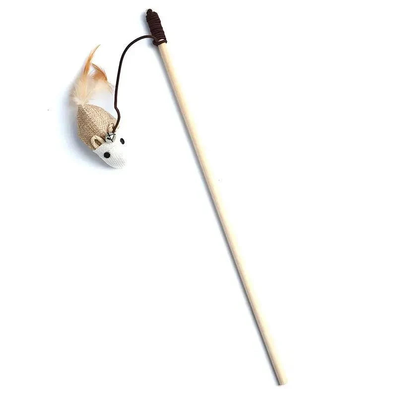 Feather Cat Wand Toy – BouncePath™