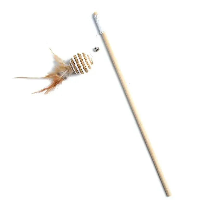 Feather Cat Wand Toy – BouncePath™