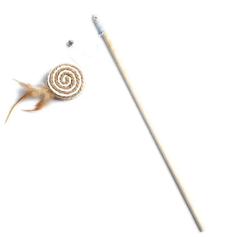 Feather Cat Wand Toy – BouncePath™