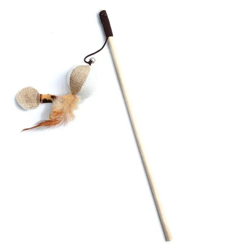 Feather Cat Wand Toy – BouncePath™