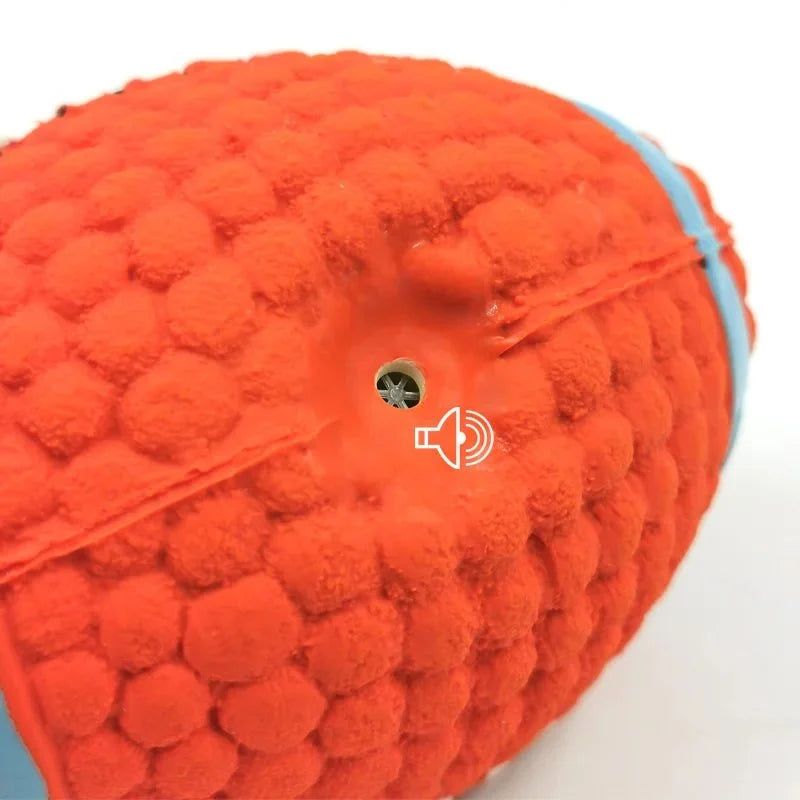 Squeaky Latex Sports Ball Dog Toy – BrainPort™