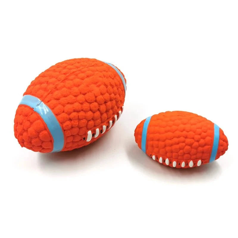 Squeaky Latex Sports Ball Dog Toy – BrainPort™