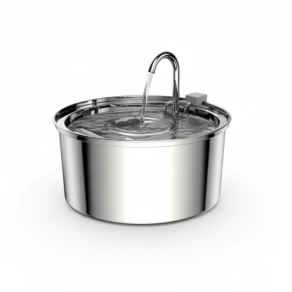 Stainless Steel Automatic Pet Water Fountain – HydraFit™