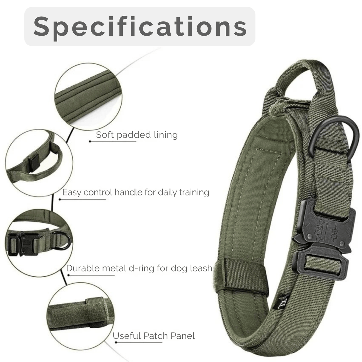 Shock-Absorbing Dog Collar & Leash Set – WalkPlus™