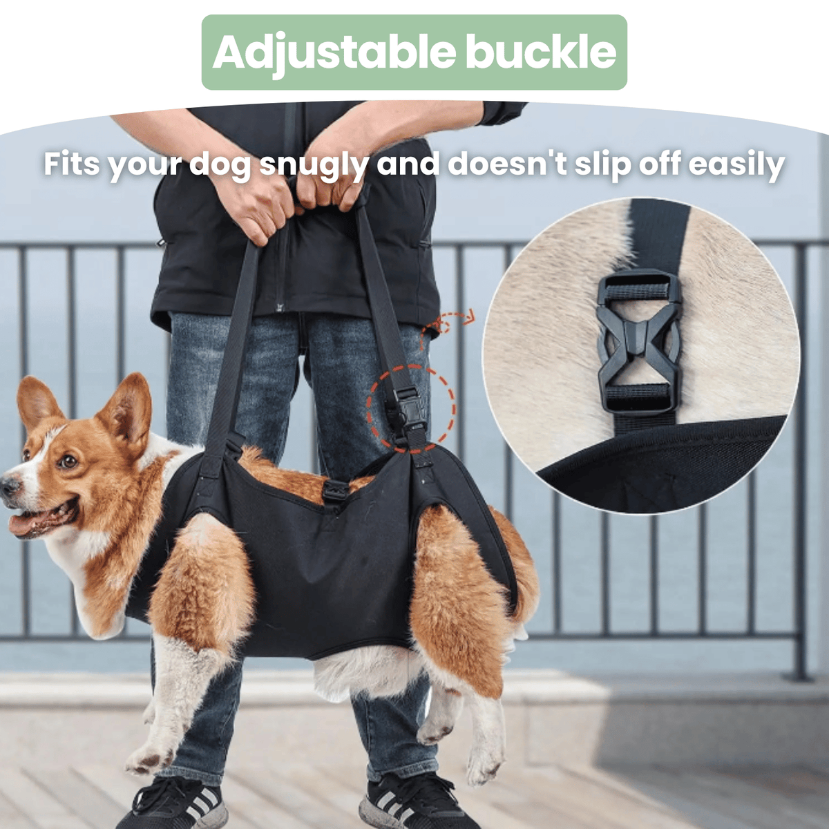 Adjustable Dog Support Harness – TrekComfort™