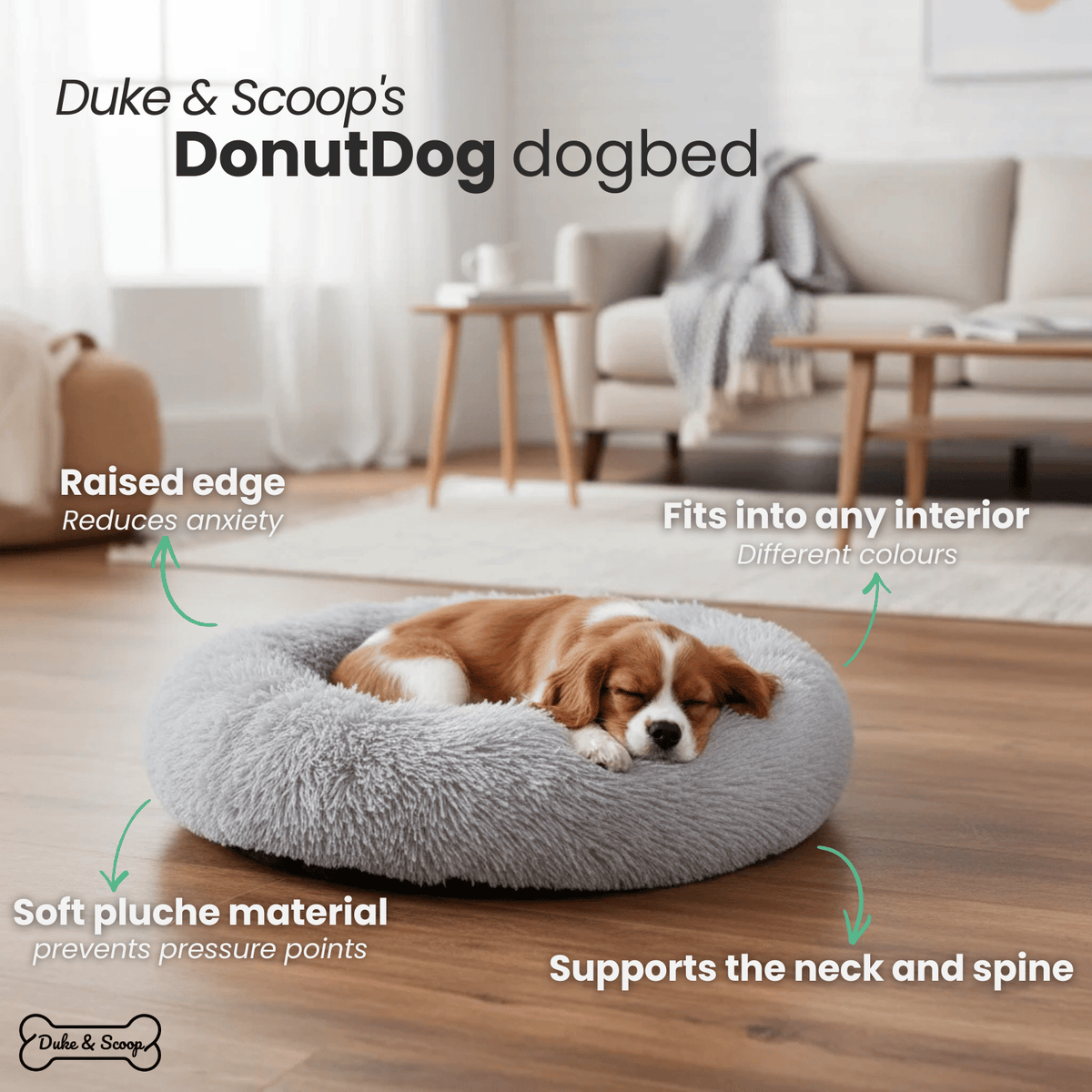 Calming Donut Dog & Cat Bed – LoungeStyle™