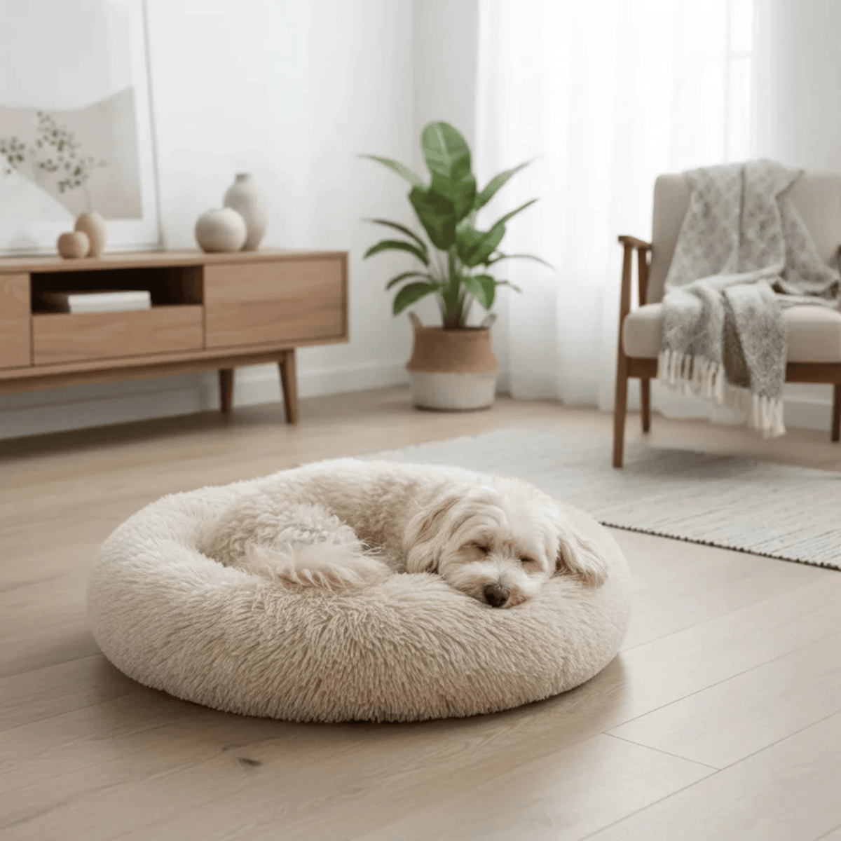 Calming Donut Dog & Cat Bed – LoungeStyle™