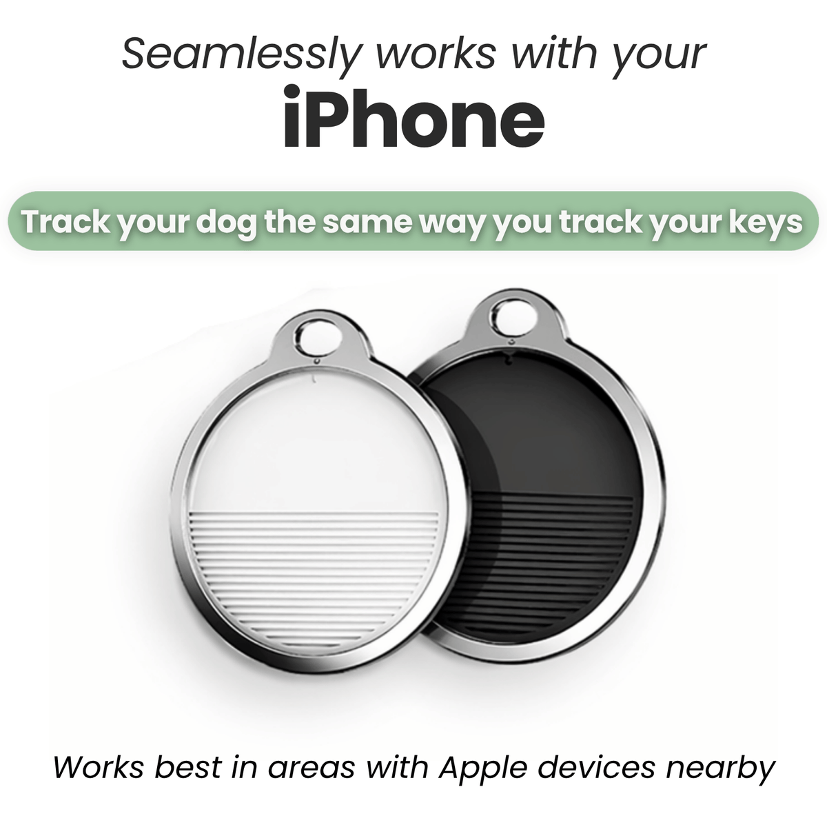 iOS Pet Tracker with Reflective Cat Collar – BeaconPrime™