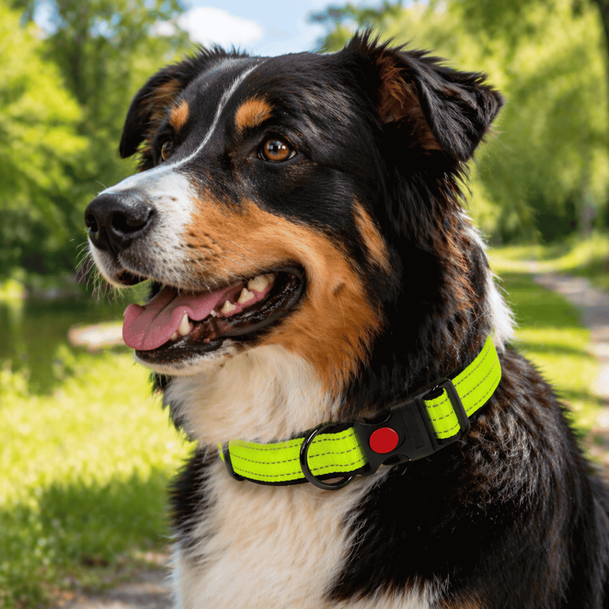 Reflective Dog Collar for Everyday Walks – TrailPeak™