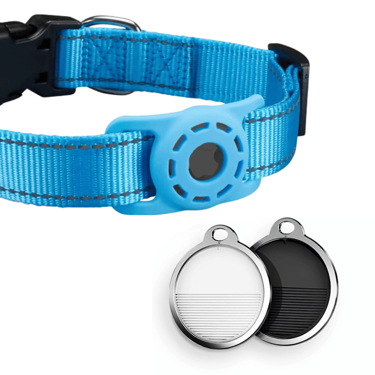 iOS Pet Tracker with Reflective Collar – SignalFlex™