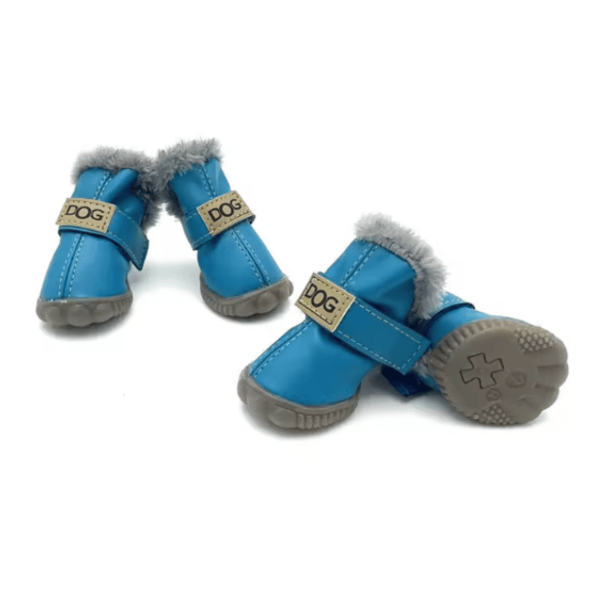 Warm Waterproof Dog Boots with Fleece – ShieldBalance™