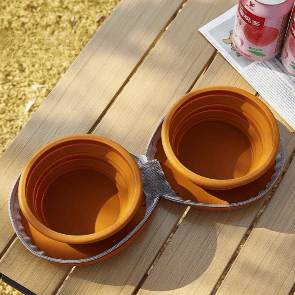 Foldable 2-in-1 Silicone Pet Bowl – FlowView™