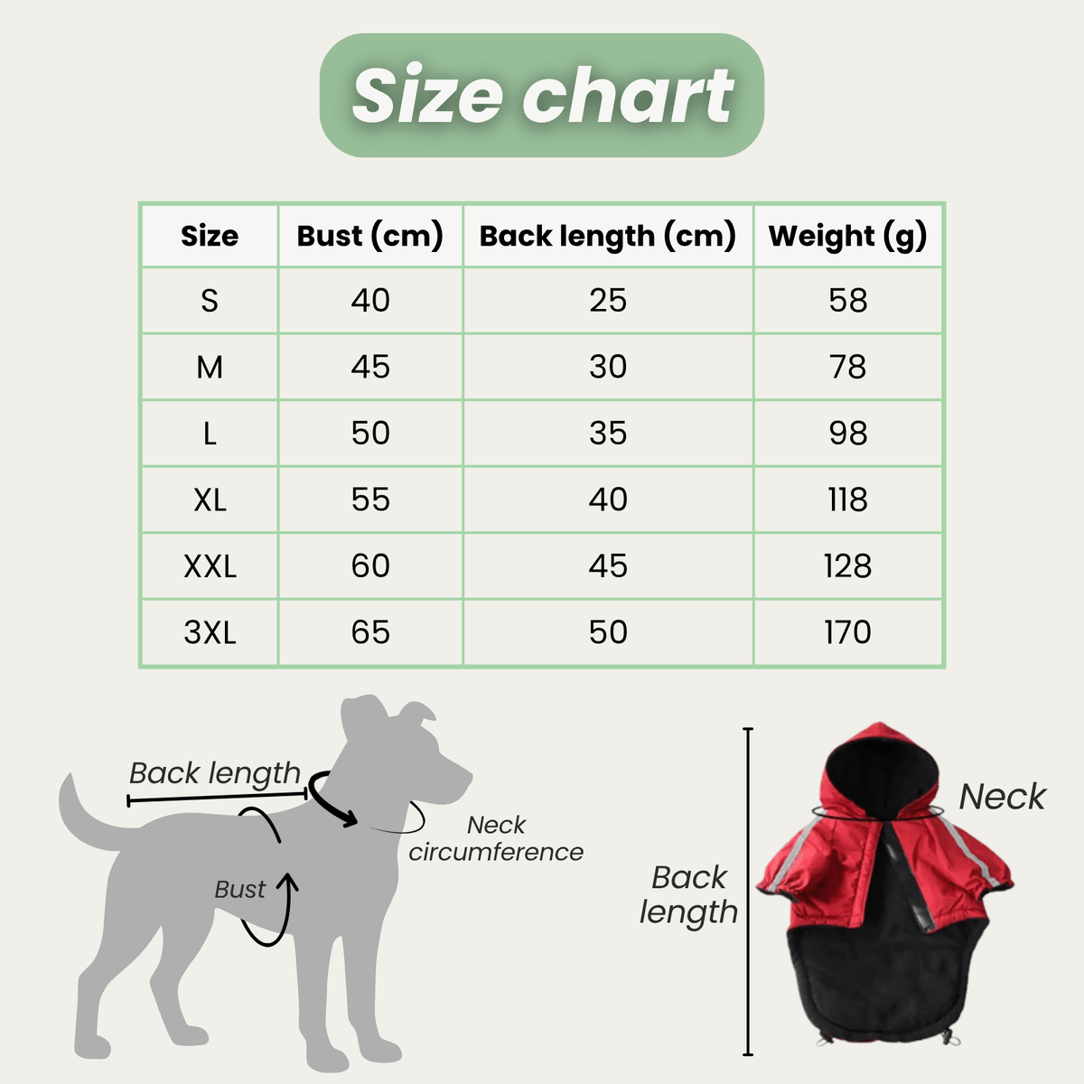 Warm Reflective Waterproof Pet Coat – FrostGuard™